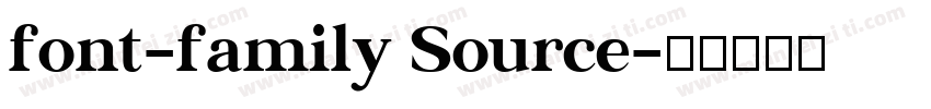 font-family Source字体转换